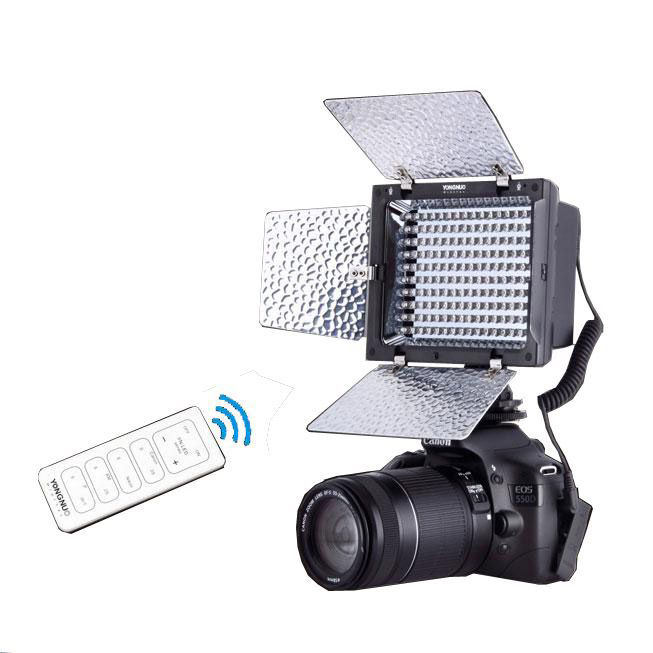 Видеосвет Yongnuo YN-160 II (накамерный свет светодиодный LED осветитель, с встроенным микрофоном и пультом ду) 