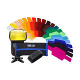Цветные фильтры для вспышки (набор 20 штук + крепление + футляр)