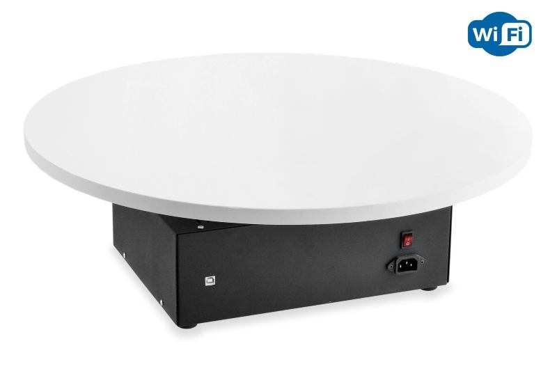 Поворотный стол Photomechanics MFT-1 WiFi Это универсальный поворотный стол для автоматизированной предметной съемки и создания 360 ° и 3D фото. MFT-1  WiFi - это результат 7-летнего проектирования и эксплуатации фототехники компанией Photomechanics.