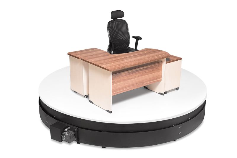 Поворотный стол платформа Photomechanics RD-300 WiFi Большая поворотная платформа для 3D-фотосъемки крупногабаритных товаров: мебели, спорттоваров, крупной бытовой техники. Диаметр платформы 3 метра, грузоподъемность 500 кг.